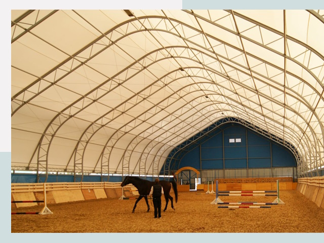 Строительство конных манежей в Россоши