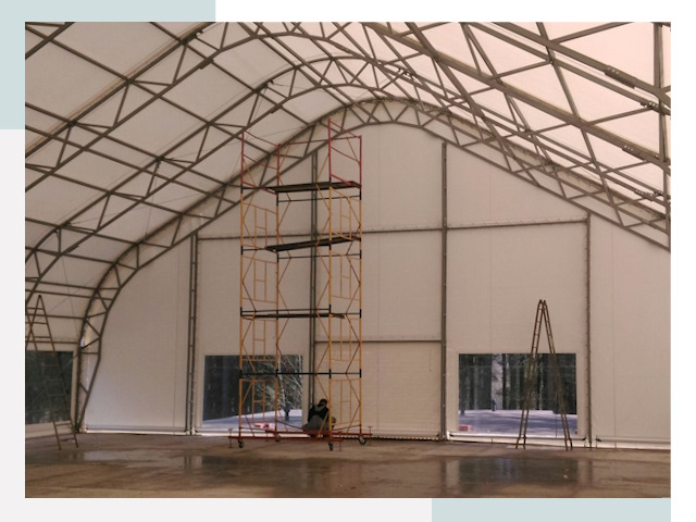 Шатровые ангары в Россоши