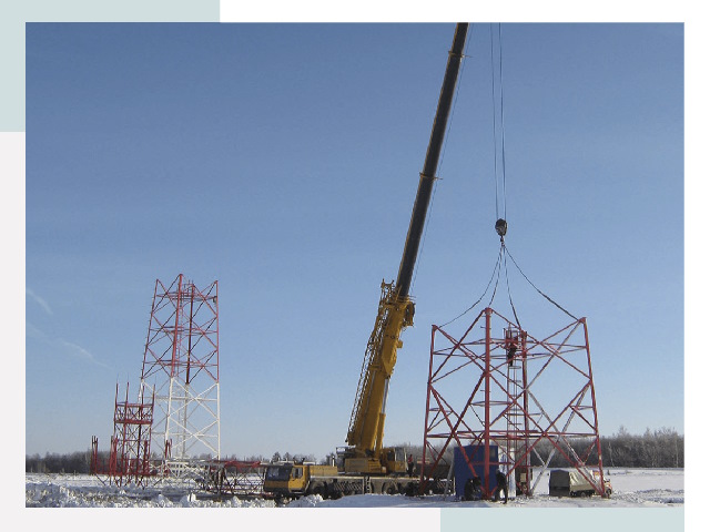 Монтаж вышек связи в Россоши