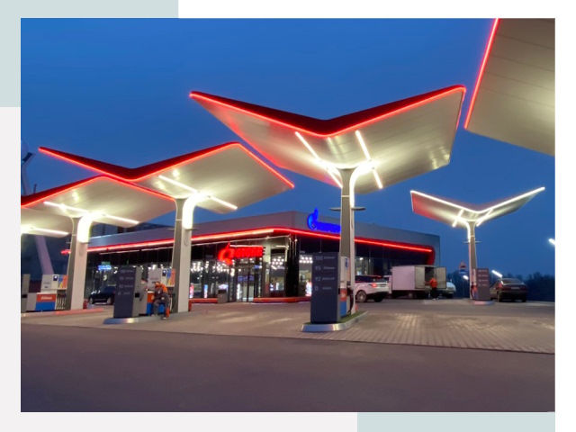 Навесы для АЗС в Россоши