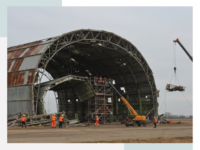 Демонтаж ангаров в Россоши